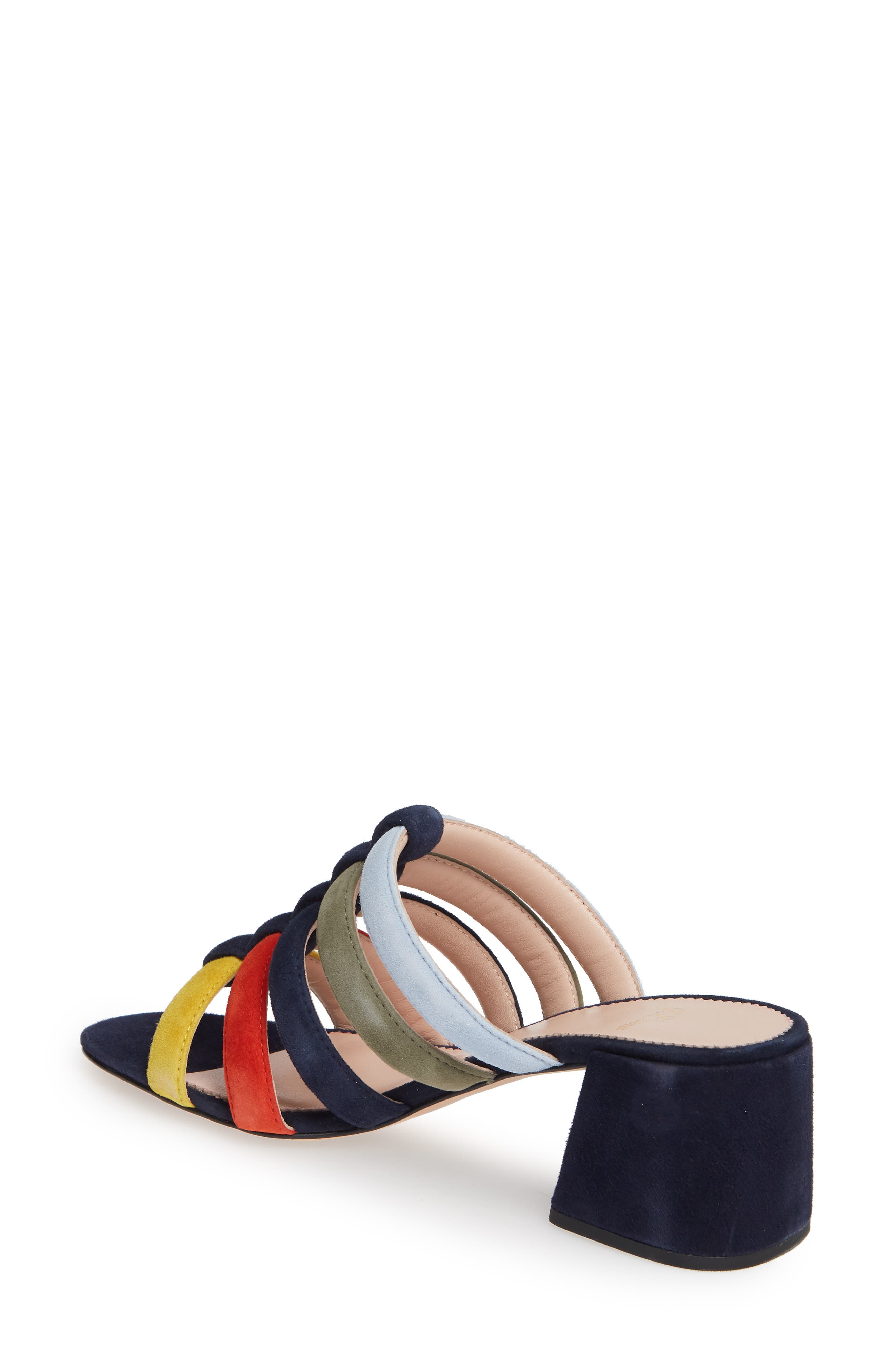 J.Crew Penny Strappy Suede Slide Sandal, Alternate, color, 