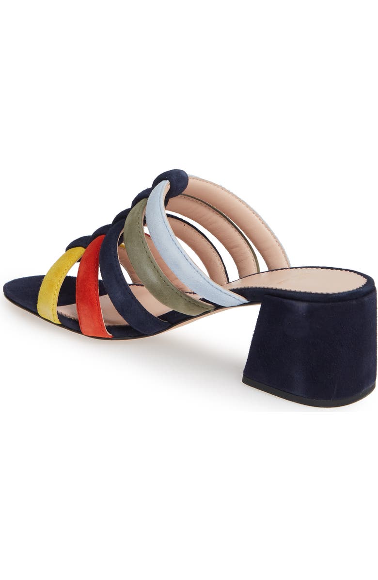 J.Crew Penny Strappy Suede Slide Sandal, Alternate, color,