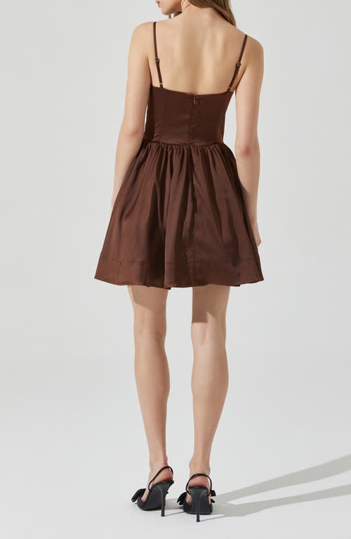 Astr The Label Linelly Minidress In Brown