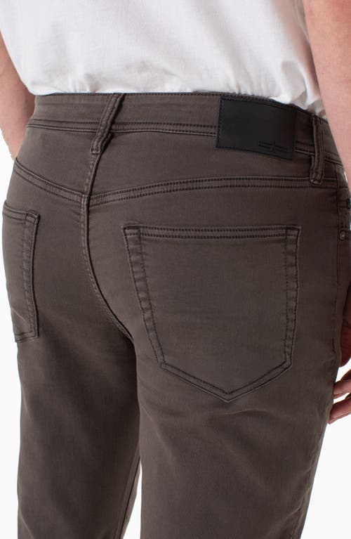 Liverpool Kingston Modern Slim Straight Leg Twill Pants In Brown