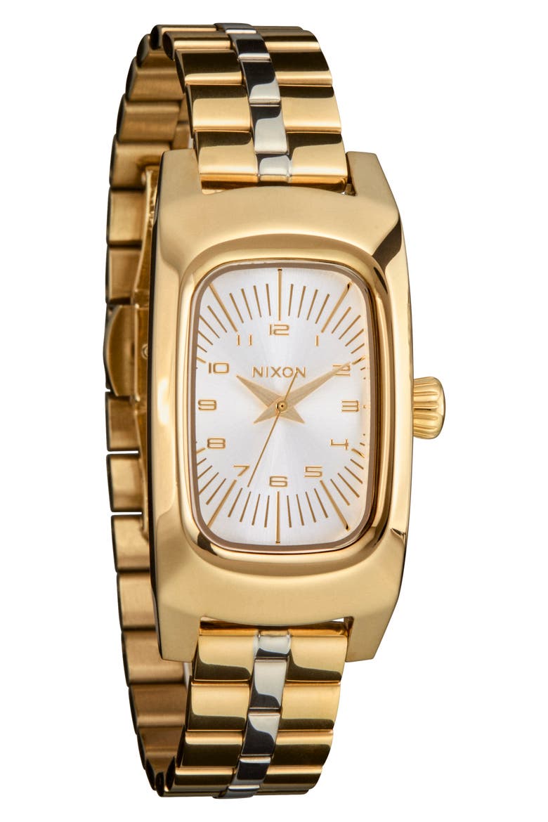 Frankie Bracelet Watch, 24mm, Alternate, color, STARBURST / GOLD / SILVER