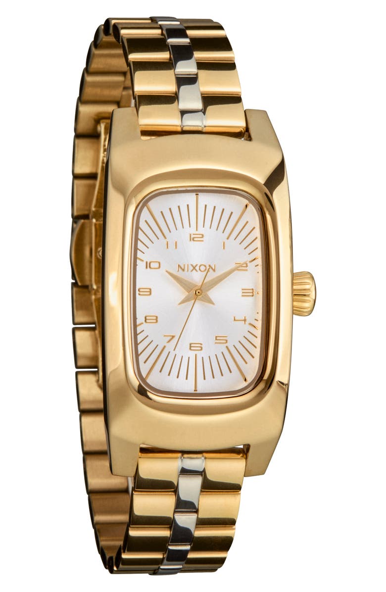 Nixon Frankie Bracelet Watch, 24mm, Alternate, color, Starburst / Gold / Silver