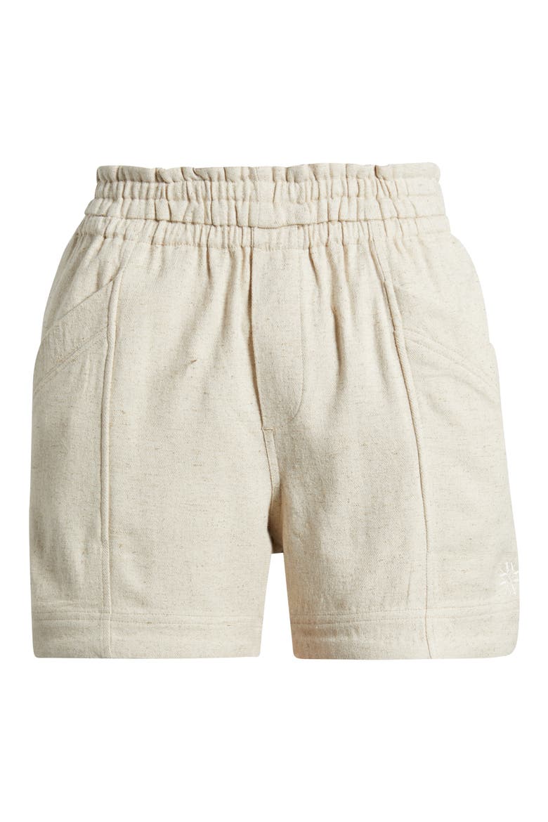 Skyrise Patch Pocket Shorts, Alternate, color, HEATHER ECRU