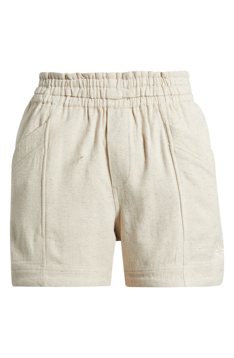 Wit & Wisdom Skyrise Patch Pocket Shorts, Alternate, color, Heather Ecru