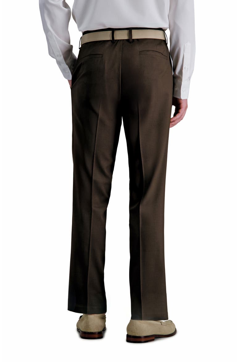 Slim Fit Sharkskin Pants, Alternate, color, BROWN