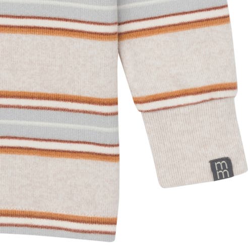 Shop Modern Moments™ By Gerber Hacci Pajama Top & Pant Set In Oatmeal Heather Stripe
