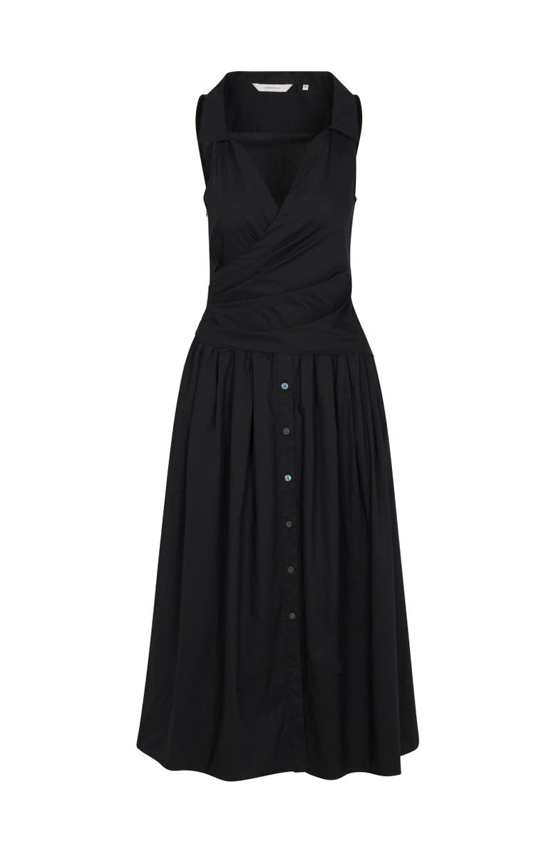 Rebecca Taylor Isla Poplin Dress, Alternate, color, Black