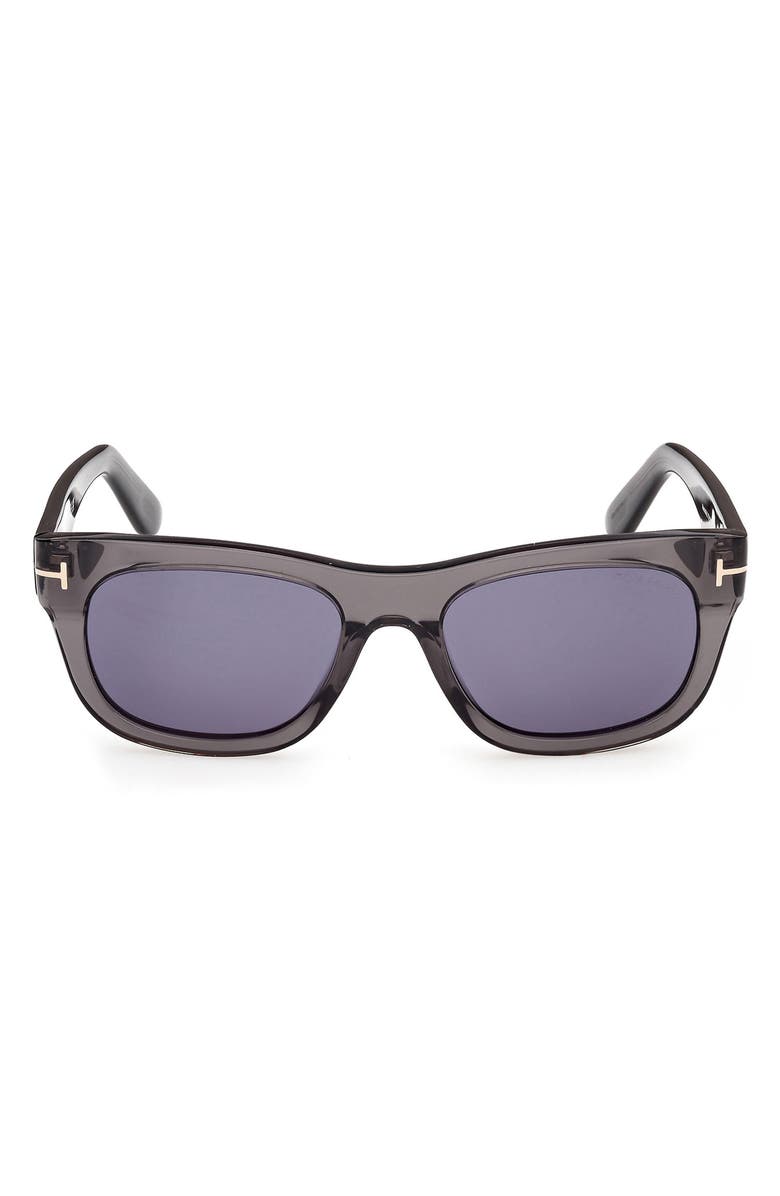 TOM FORD 54mm Rectangular Sunglasses, Main, color, Grey / Other / Blue