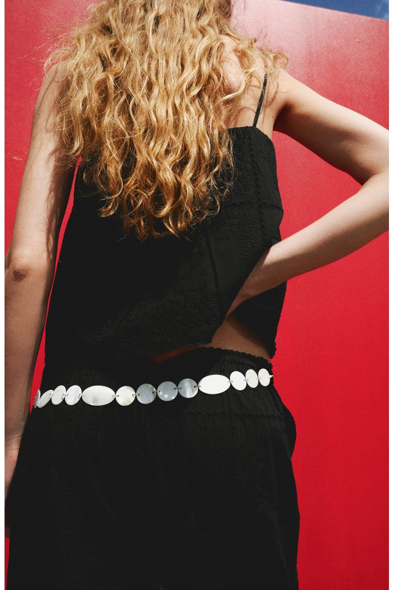 Embroidered Cotton Top, Alternate, color, BLACK