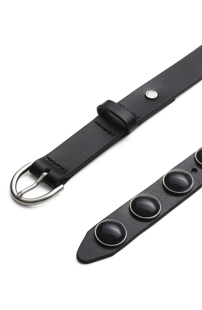 rag & bone Cabochon Studded Leather Belt, Alternate, color, 