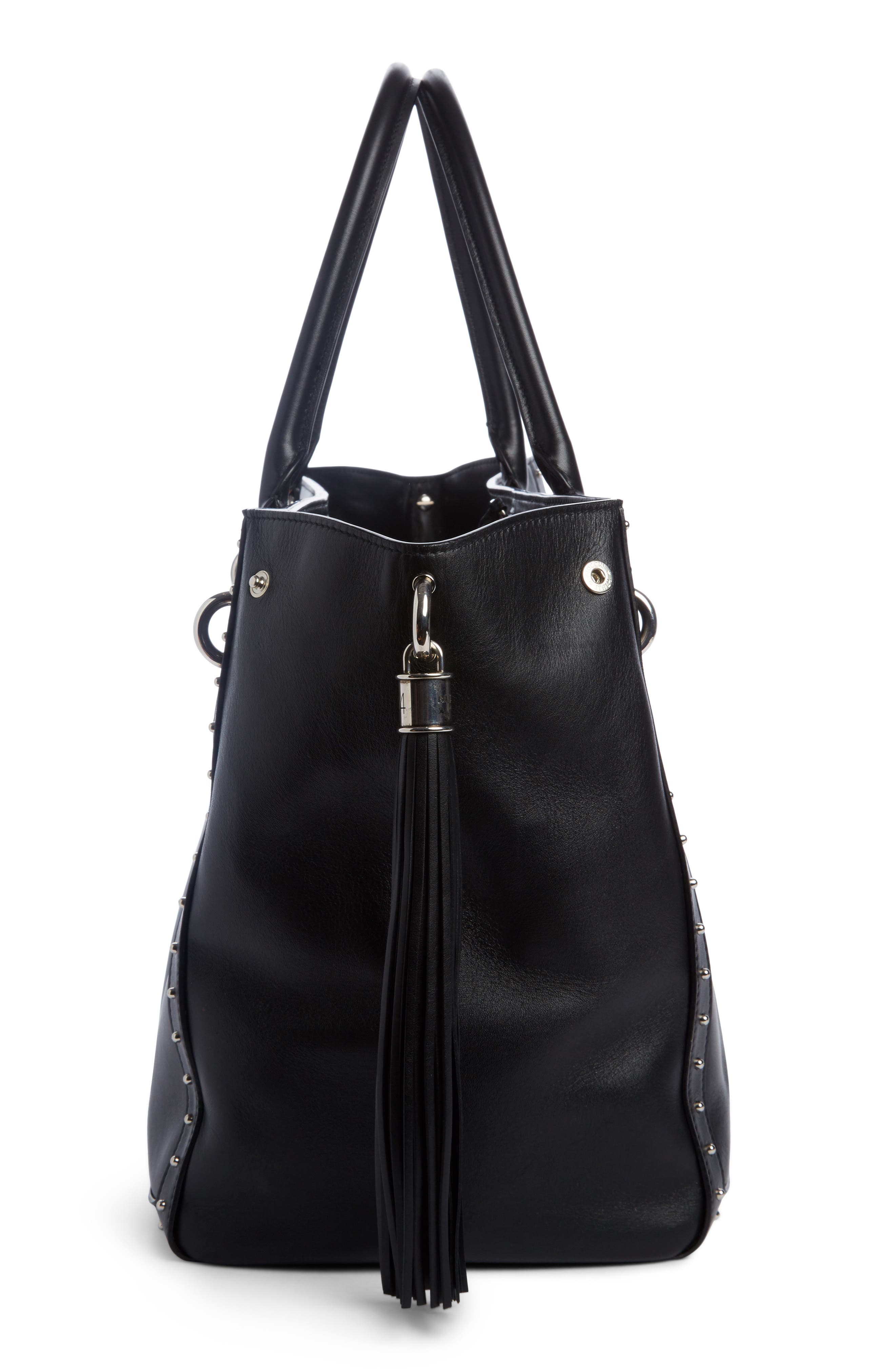 Balmain Renaissance Leather Tote, Alternate, color, 