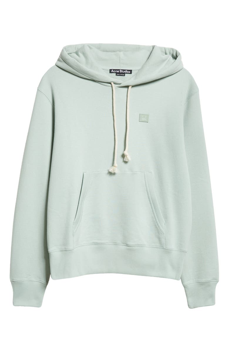 Acne Studios Face Logo Organic Cotton Hoodie, Alternate, color,