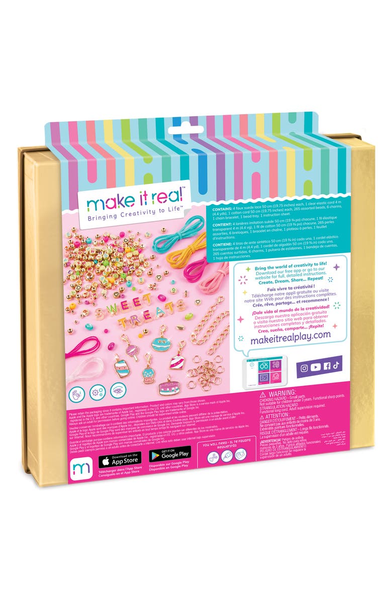 Make It Real Sweet Treats DIY Bracelet Kit, Alternate, color, Assorted/Multi