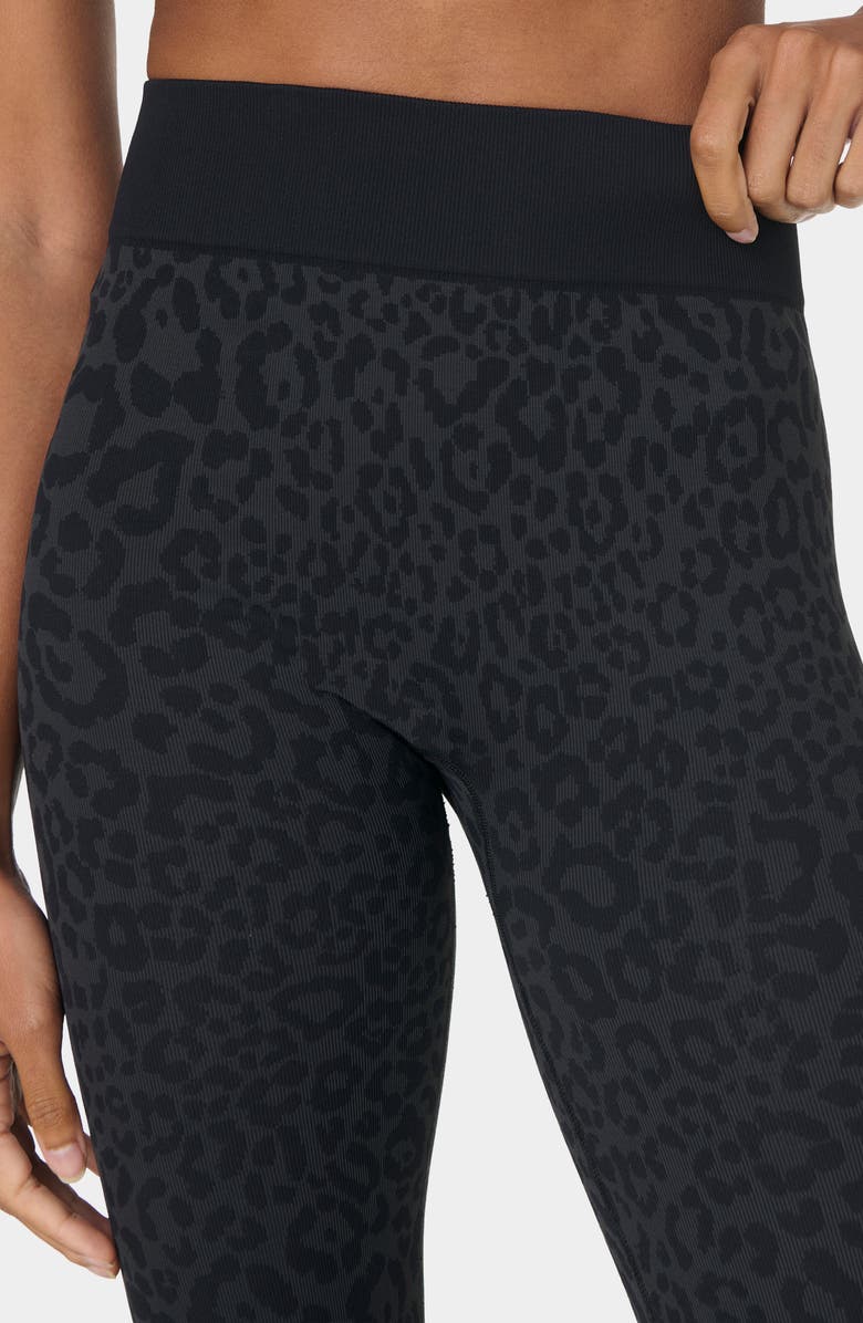 Sweaty Betty Animal Base Layer Leggings, Alternate, color, Grey Leopard Jacquard