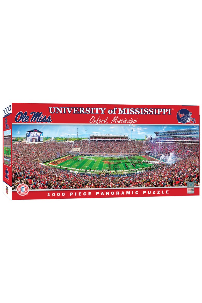 Ole Miss Rebels 1000pc Panoramic Puzzle, Main, color, Multicolor