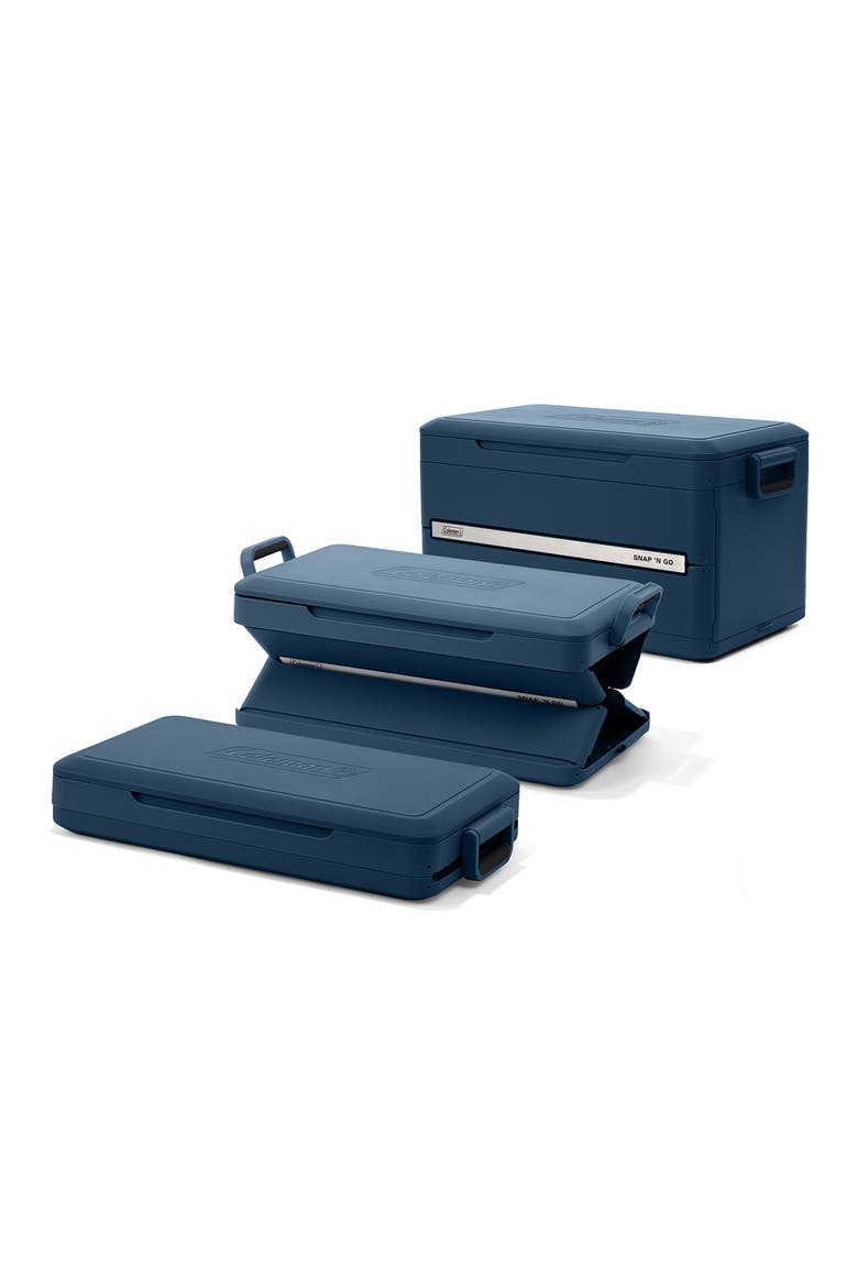 Snap 'N Go 55-Quart Collapsible Hard Cooler, Alternate, color, Sapphire Blue