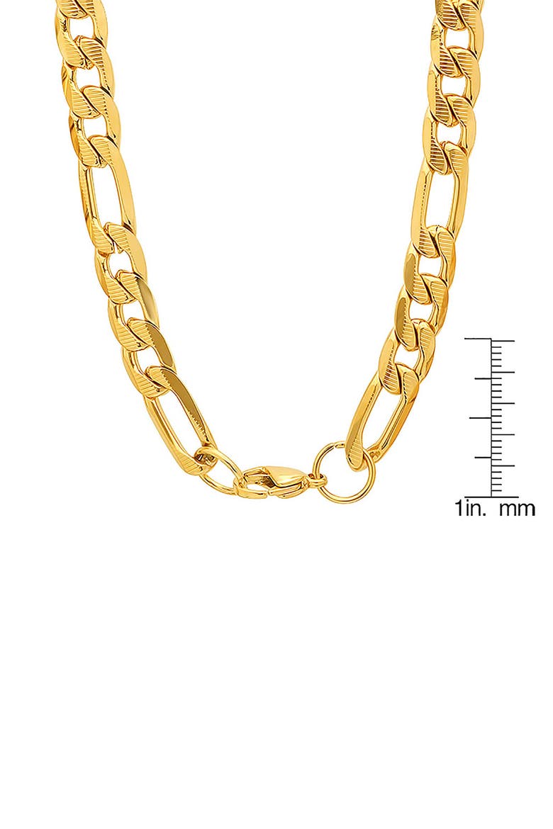 Stainless Steel Chain Link Necklace, Alternate, color, GOLD