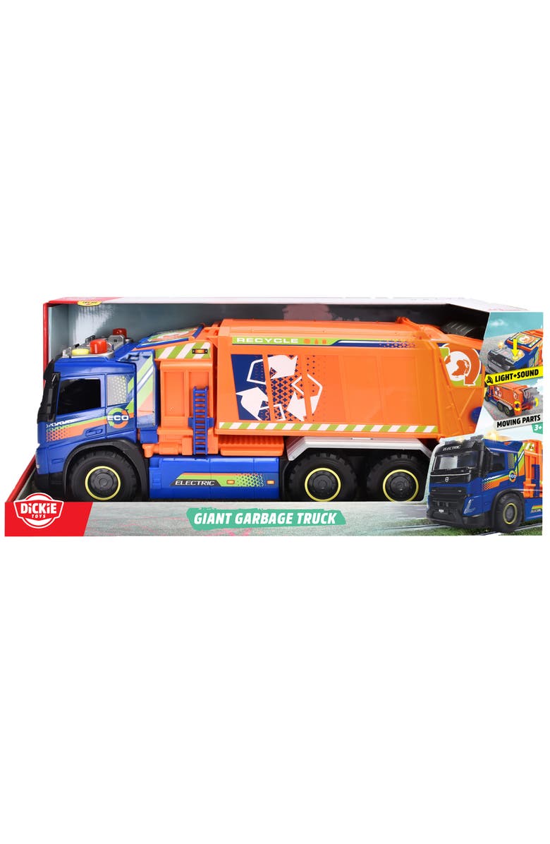 Dickie Toys Giant Garbage Truck Toy Vehicle, Alternate, color, Multicolored