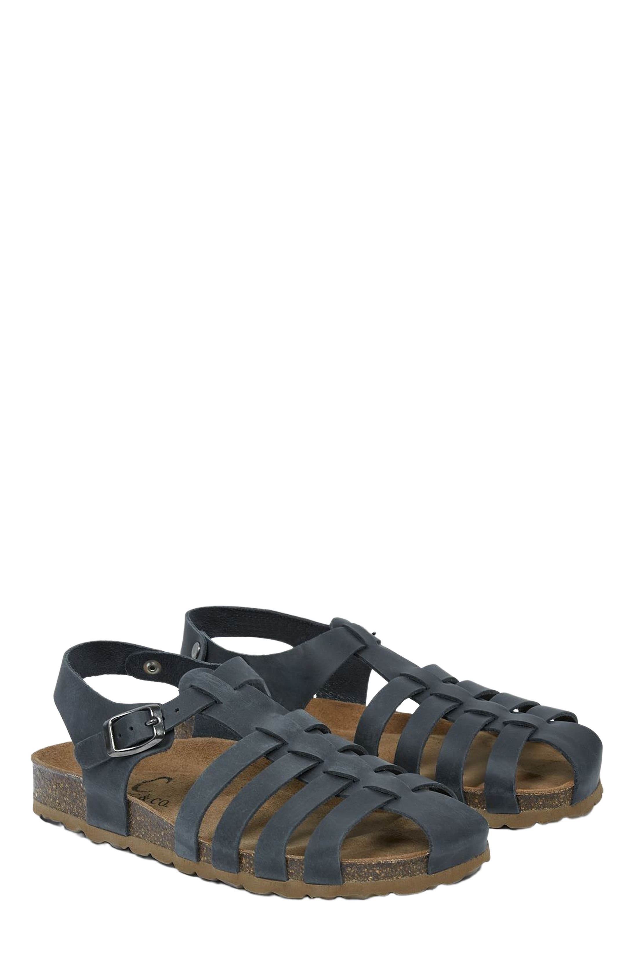 Celtic & Co. Fisherman's Sandal, Main, color, Navy