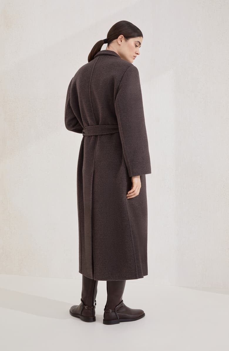 Brunello Cucinelli Handcrafted coat, Alternate, color, Rust Brown