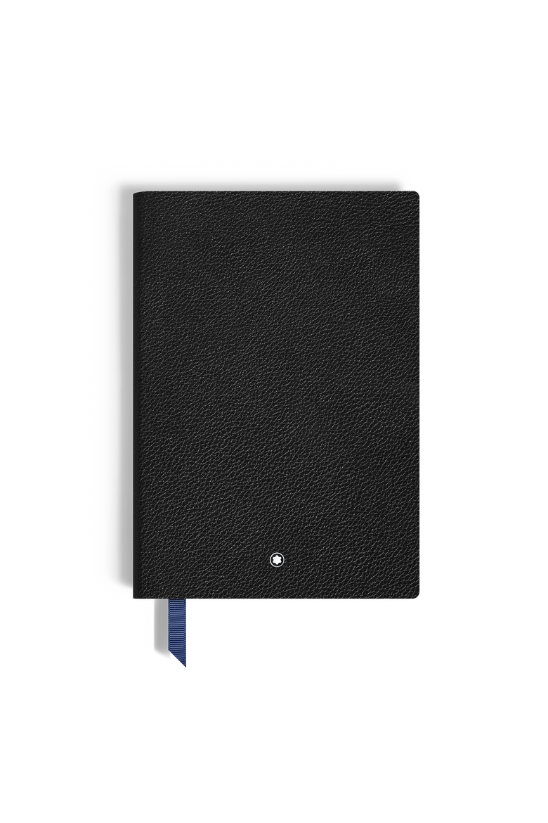 Grain Leather Notebook, Main, color, BLACK