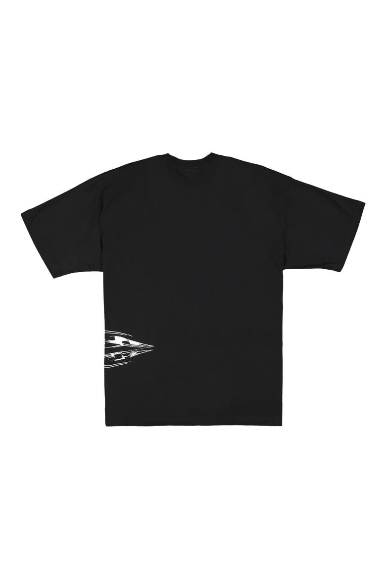 Chrome Diamond Logo Cotton Graphic T-Shirt, Alternate, color, BLACK