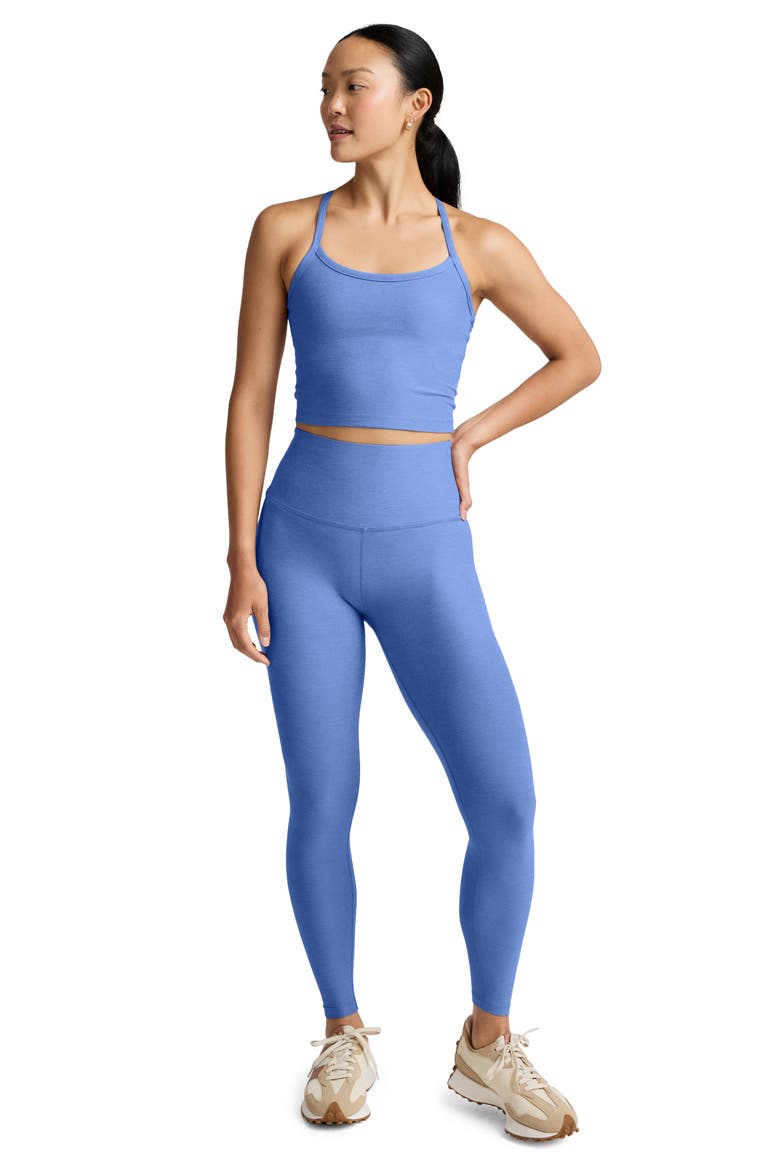 Space Dye Slim Racerback Crop Tank, Alternate, color, WILD FLOWER BLUE HEA