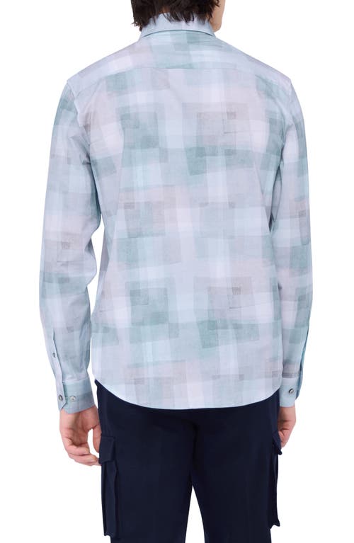 BUGATCHI BUGATCHI JAMES OOOHCOTTON® PRINT BUTTON-UP SHIRT