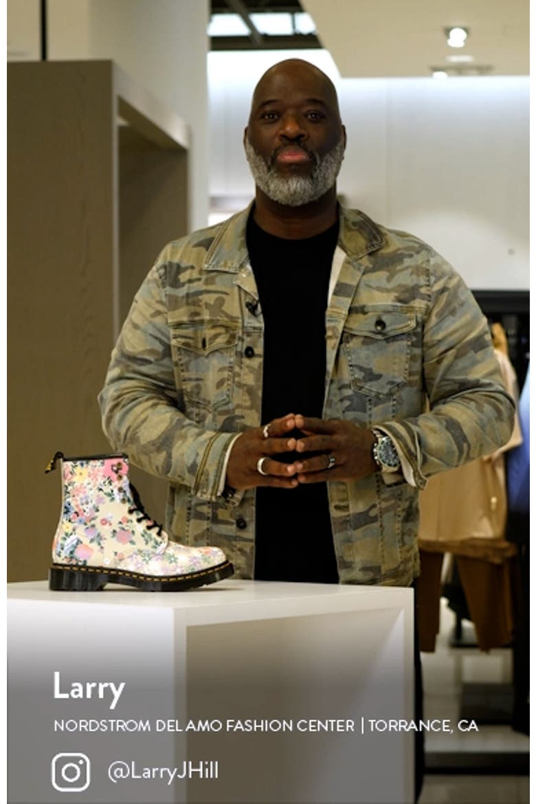 1460 Floral Lace-Up Boot video