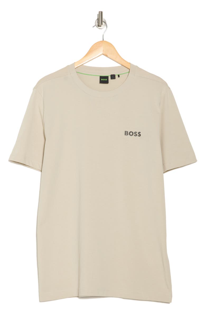 BOSS Logo Graphic T-Shirt, Alternate, color, Light Beige