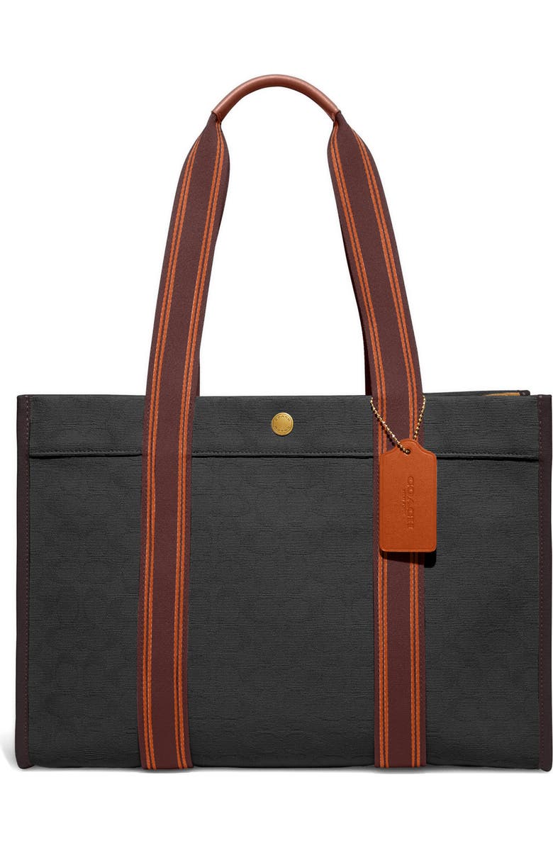 COACH Signature Canvas Spin Tote, Main, color,
