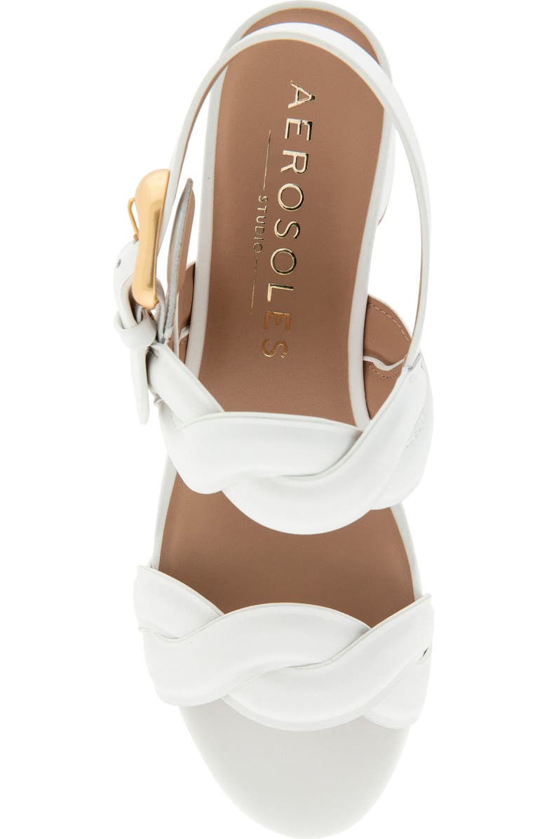 Aerosoles Camea Platform Sandal, Alternate, color, Bright White Leather