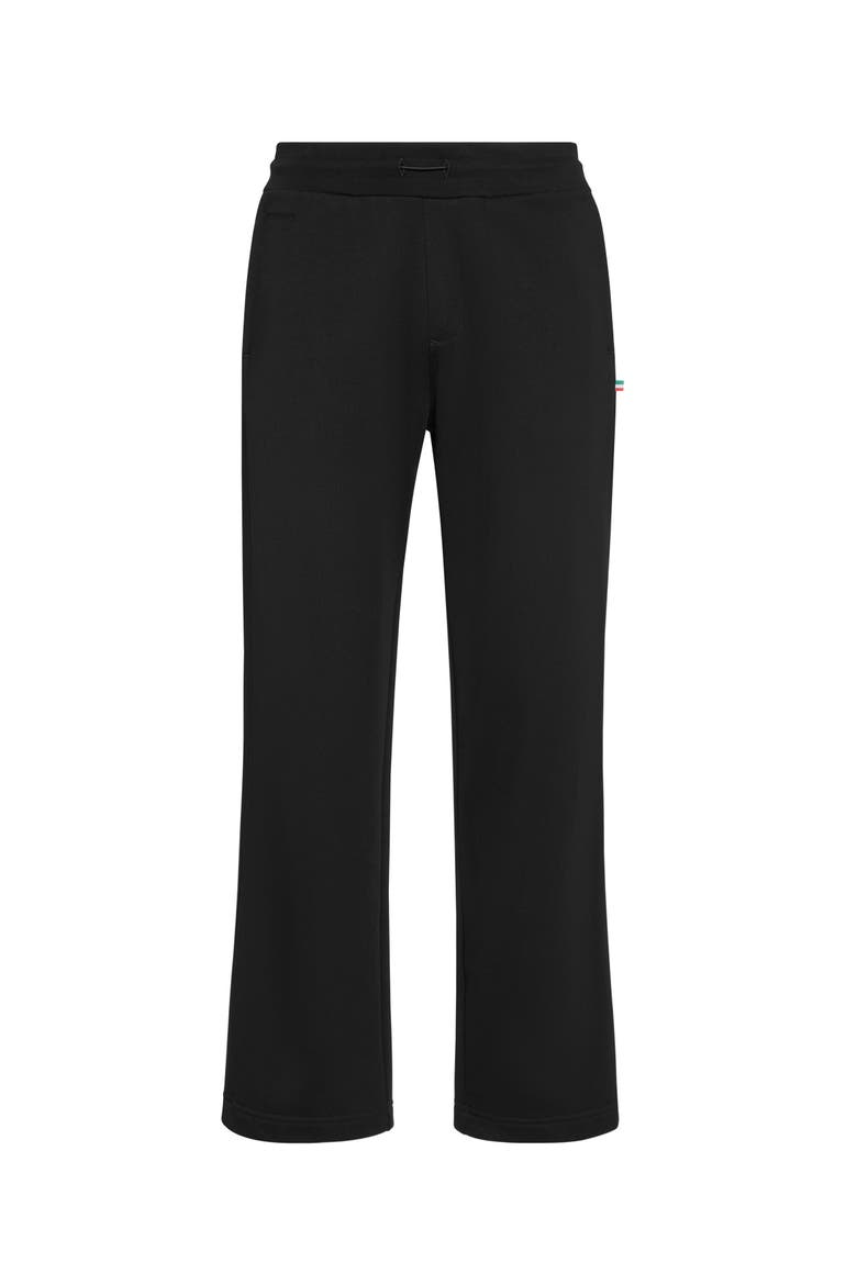 Tracksuit Trousers With Alcantara Stripes Men, Main, color, black