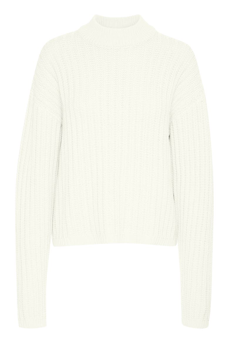 KAbess Crew Neck Long Sleeve Pullover, Alternate, color, Chalk