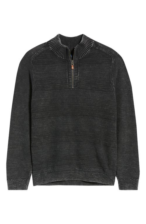 Tommy Bahama Saltwater Textured Cotton Half Zip Sweater In Multi