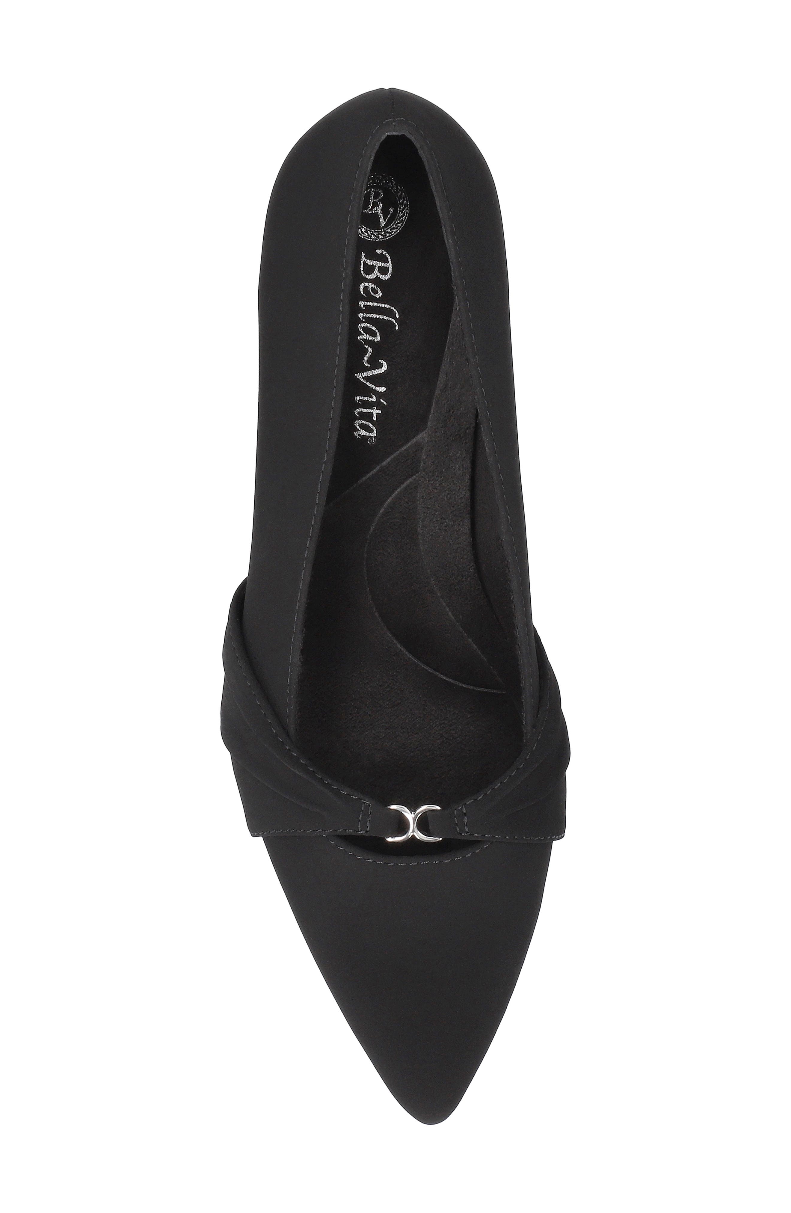 Ziggy Pointed Toe Kitten Heel Pump, Alternate, color, BLACK LAMY