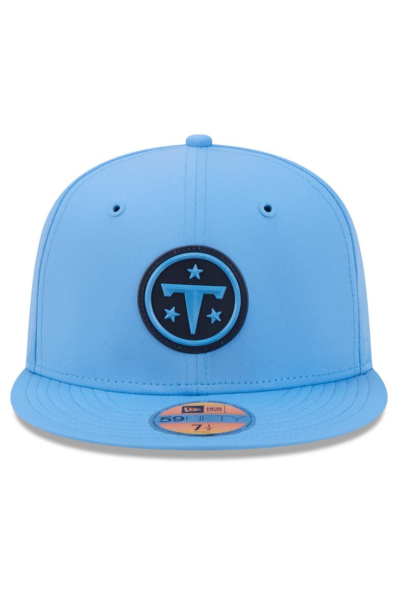 Men's New Era Light Blue Tennessee Titans 2026 Sideline 59FIFTY Fitted Hat, Alternate, color, Light Blue