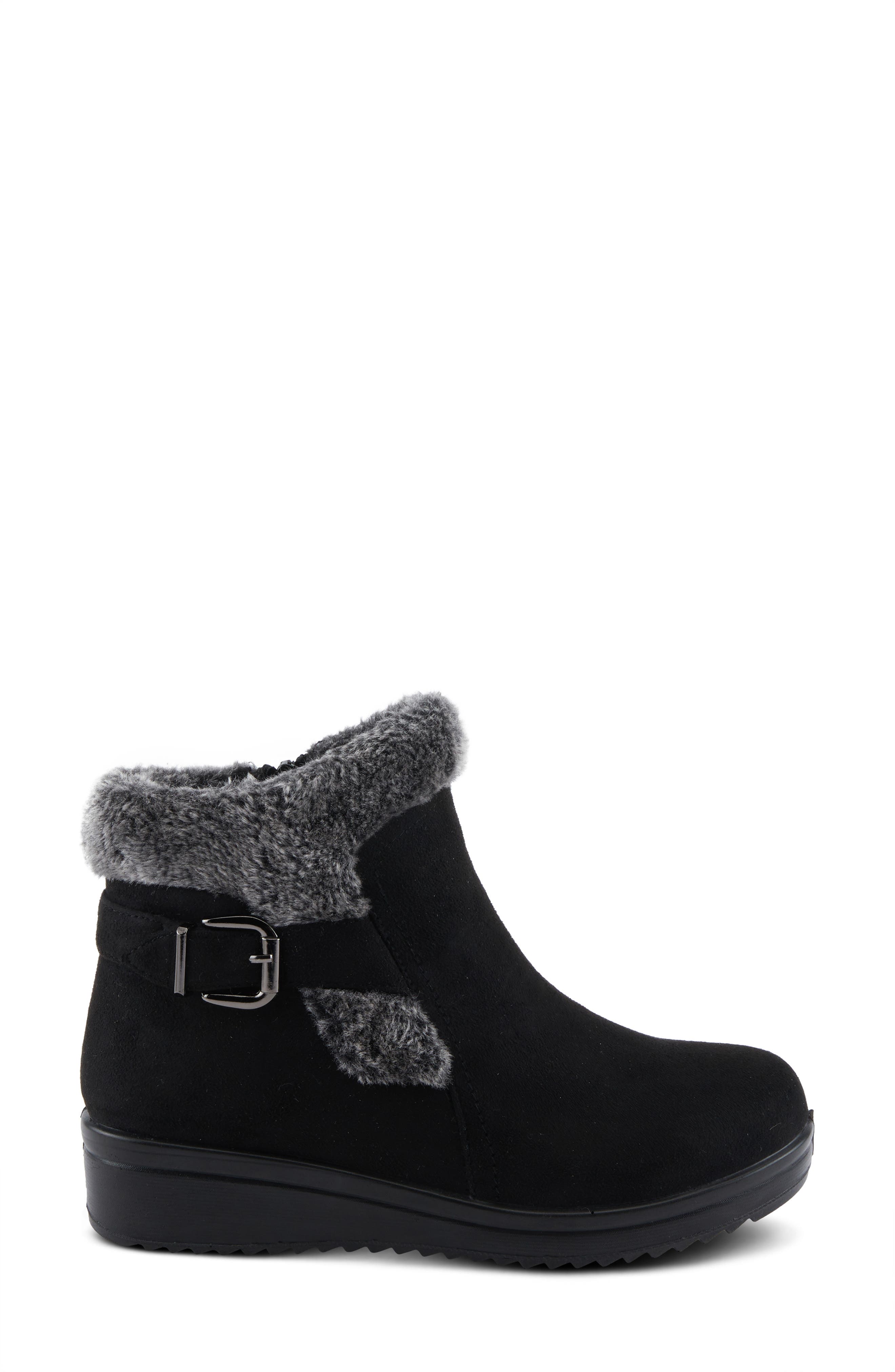 Santuzza Waterproof Faux Fur Winter Boot, Alternate, color, BLACK