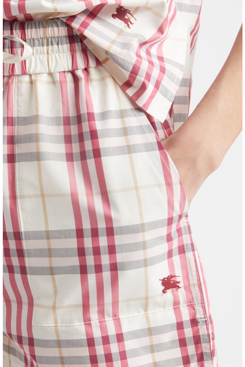 Evelyn Check Shorts, Alternate, color, AUBERGINE CHECK