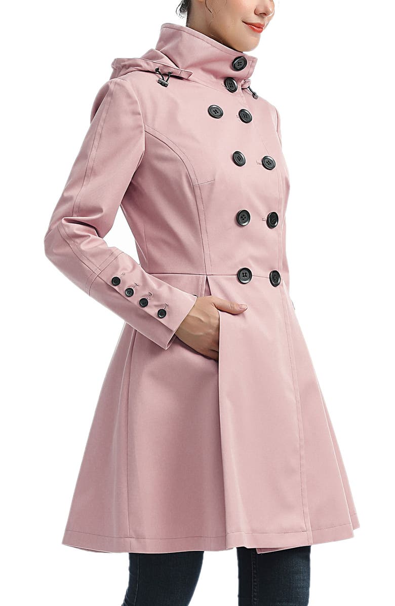 Kimi & Kai Women's Adele Hooded Trench Coat, Alternate, color, Blush