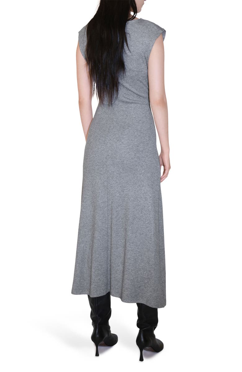 MANGO Structured Shoulder Midi Sweater Dress, Alternate, color, 