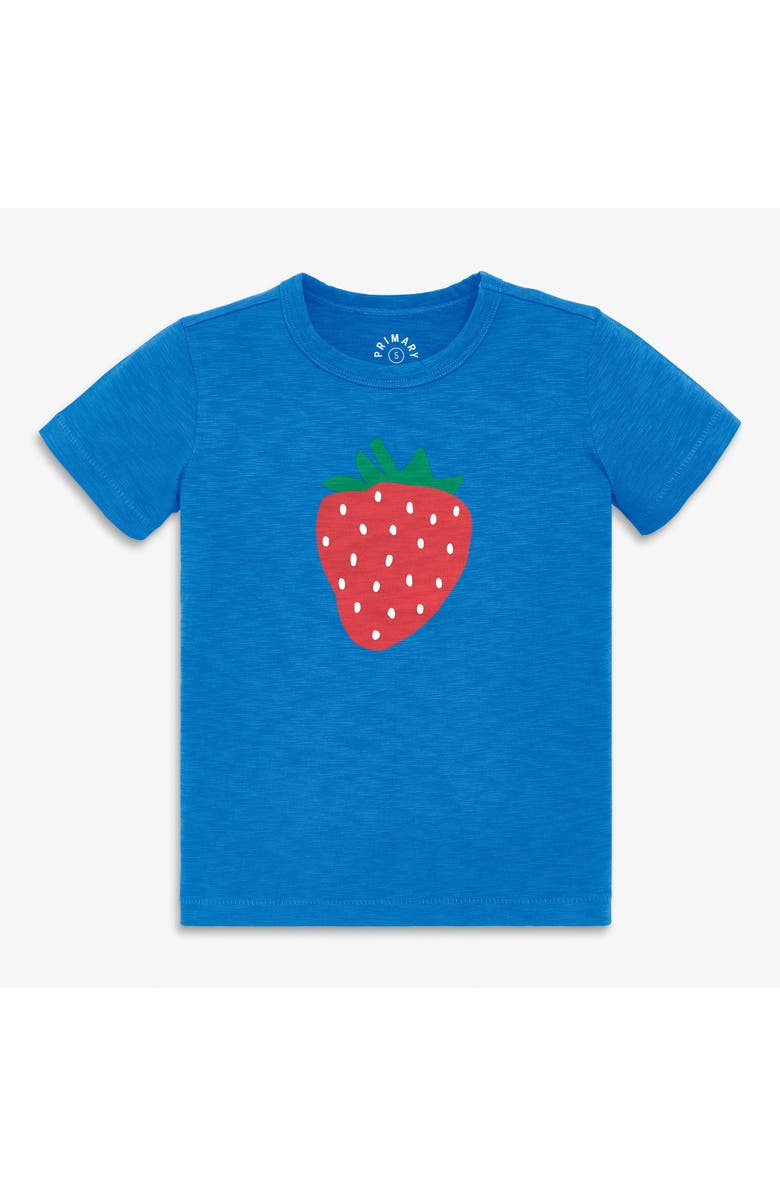 Primary Kids Strawberry Tee, Main, color, Blueberry