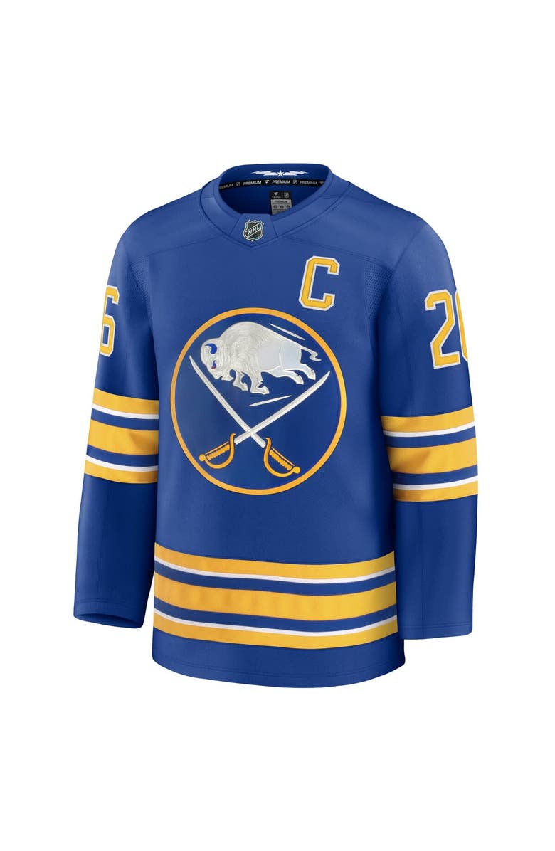 FANATICS Men's Fanatics Rasmus Dahlin Royal Buffalo Sabres Premium Jersey with Captain's Patch, Alternate, color, Royal