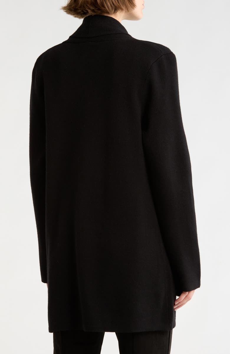 T Tahari Shawl Collar Cardigan, Alternate, color, Black