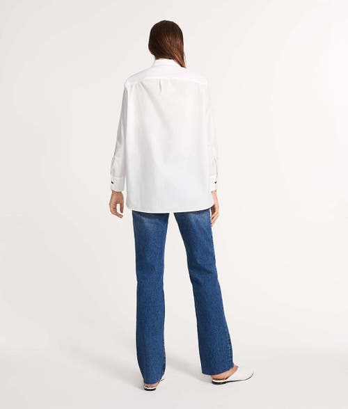 Ansea The Poplin Button Down Shirt In White