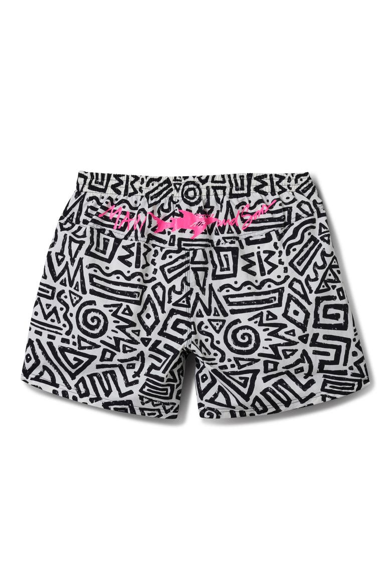 Party Rocker Volley Shorts, Alternate, color, WHITE/BLACK