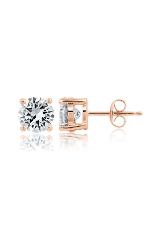 Brilliant Cubic Zirconia Stud Earrings