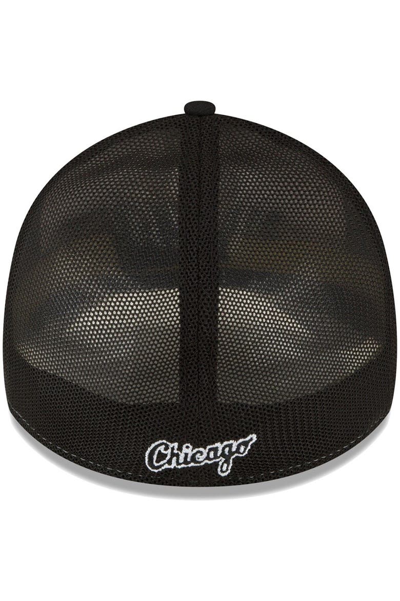 Men's New Era  Black/White Chicago White Sox 2023 On-Field Batting Practice 39THIRTY Flex Hat, Alternate, color, White
