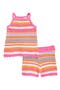 Open Stitch Tank & Shorts Set