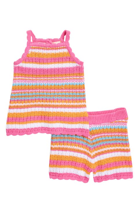 Open Stitch Tank & Shorts Set (Baby)